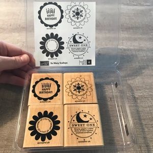 Never Been Used set of 4 Stampin Up Stamps